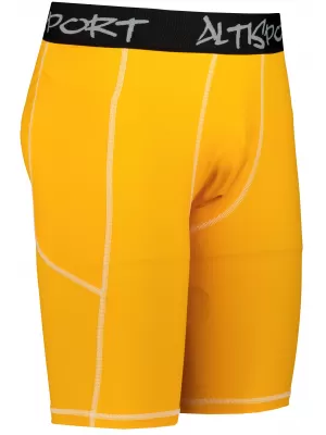 Jambiere sport pentru bărbați pe genunchii premium ALTISPORT VOJ/ALM000LEG02 PORTOCALE