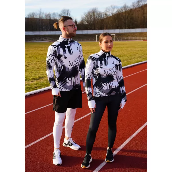  Panouri sportive pentru femei Premium Plus ALTISPORT VOJ/ALW076MI04 ALB/NEGRU 