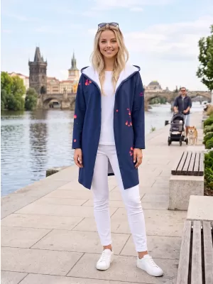 Premium de cardigan pentru femei ALTISPORT VOJ/ALW077MI07 ALBASTRU ÎNCHIS