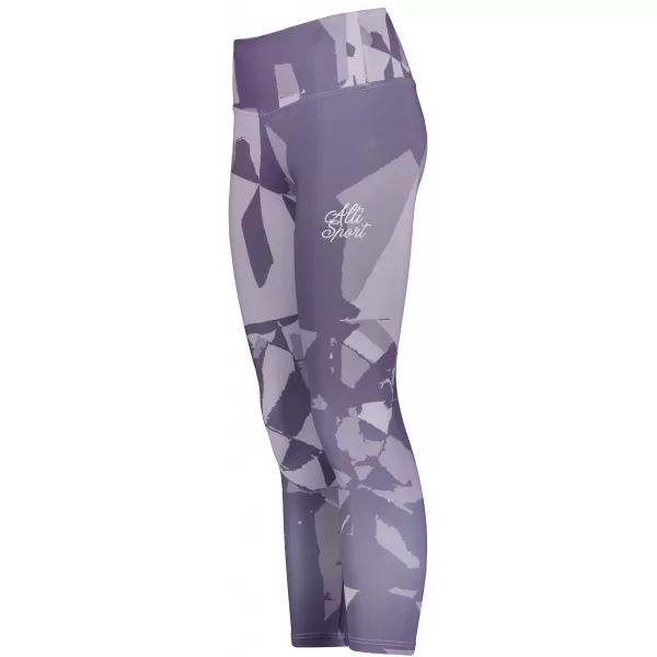  Premium pentru jambiere lungi pentru femei ALTISPORT VOJ/ALW080LEG01 GRI-VIOLETĂ 