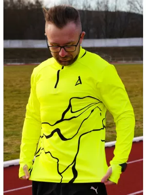 Panouri sportive pentru bărbați Premium Plus ALTISPORT VOJ/ALM073MI04 FLUO-GALBEN