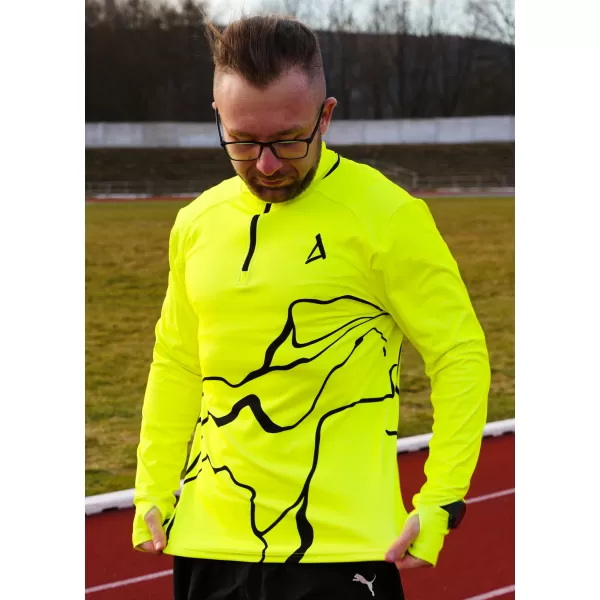  Panouri sportive pentru bărbați Premium Plus ALTISPORT VOJ/ALM073MI04 FLUO-GALBEN 
