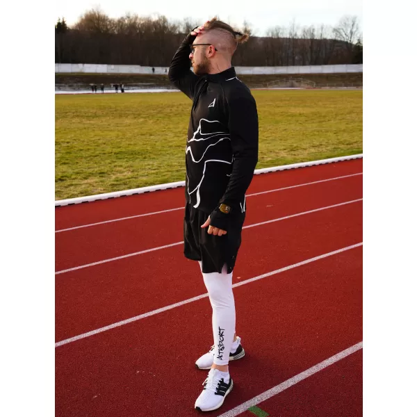  Panouri sportive pentru bărbați Premium Plus ALTISPORT VOJ/ALM073MI04 NEGRU 