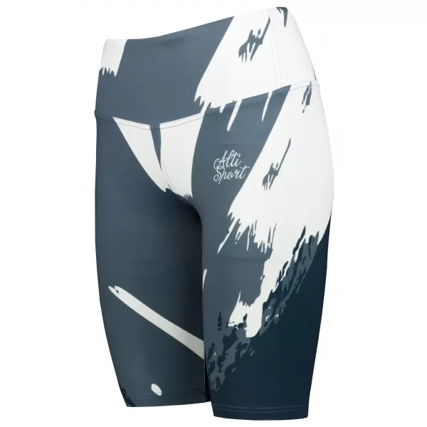  Jambiere pentru femei deasupra genunchilor premium ALTISPORT VOJ/ALW081LEG02 NEGRU-CENUȘIU 