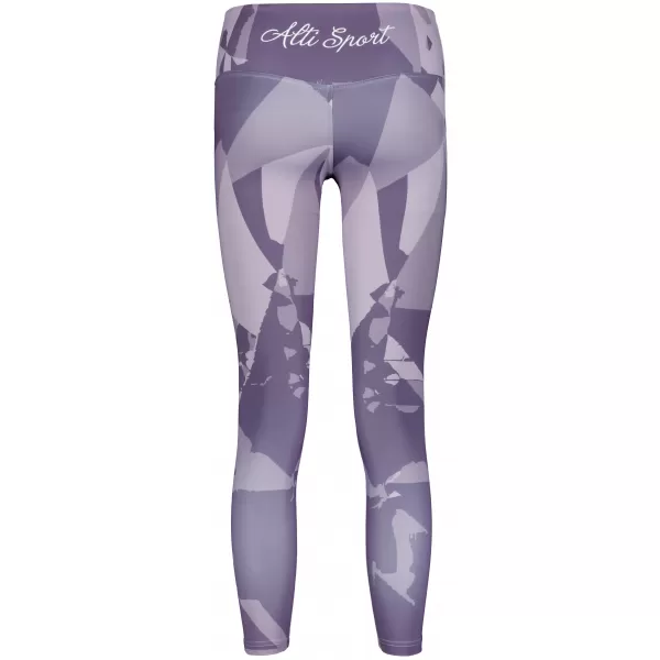  Premium pentru jambiere lungi pentru femei ALTISPORT VOJ/ALW080LEG01 GRI-VIOLETĂ 