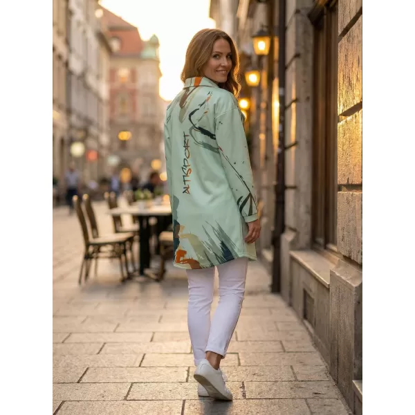  Geanta premium pentru femei pentru femei ALTISPORT VOJ/ALW074MI05 VERDE-PORTOCALIU 