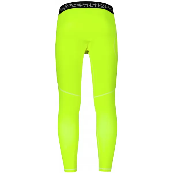  Jambiere sport pentru bărbați de premiu lung ALTISPORT VOJ/ALM000LEG01 FLUO-GALBEN 
