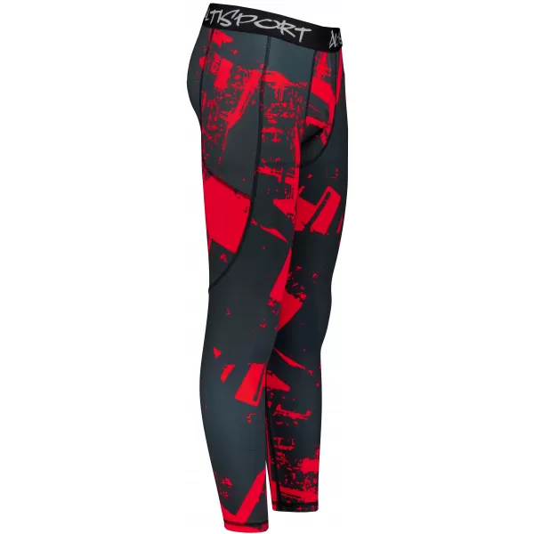  Jambiere sport pentru bărbați de premiu lung ALTISPORT VOJ/ALM079LEG01 NEGRU -D 