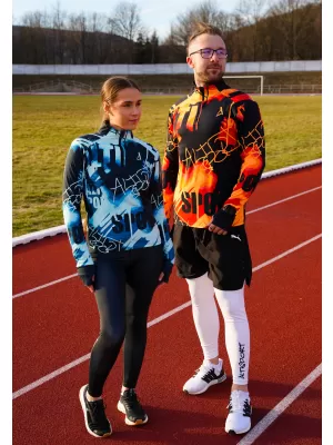 Panouri sportive pentru bărbați Premium Plus ALTISPORT VOJ/ALM076MI04 PORTOCALIU/NEGRU