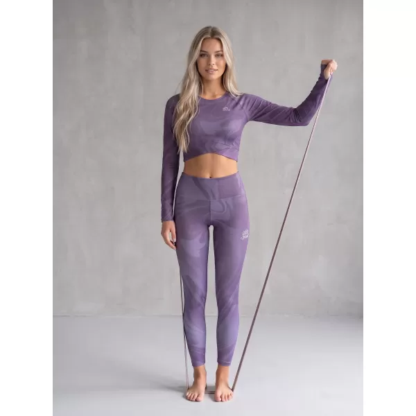 Premium pentru jambiere lungi pentru femei ALTISPORT VOJ/ALW072LEG01 VIOLET 