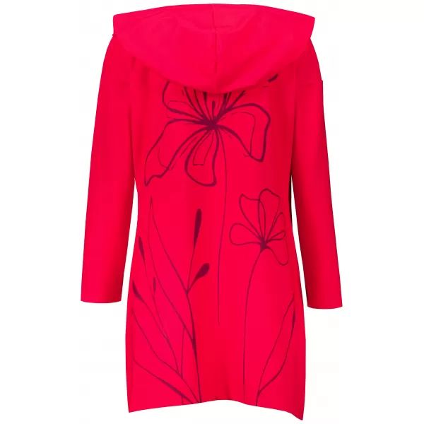  Cardigan premium pentru femei ALTISPORT VOJ/ALW075MI07 ROȘU-APRINS 