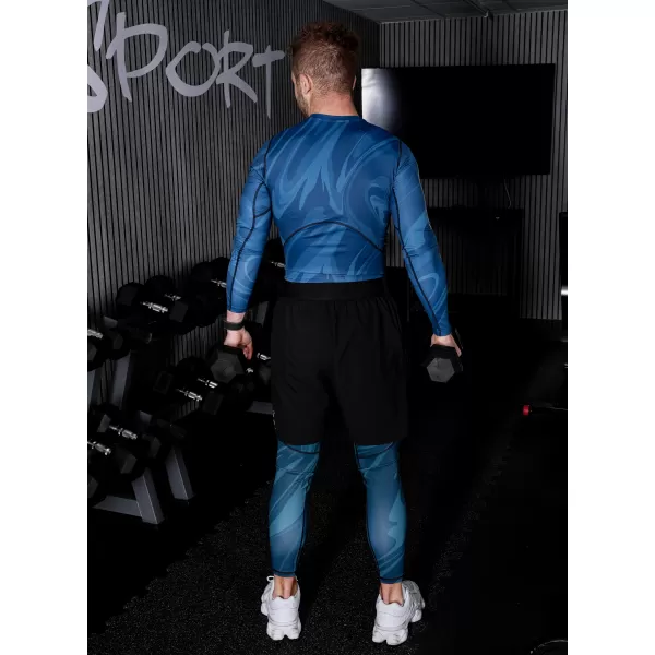  Jambiere sport pentru bărbați de premiu lung ALTISPORT VOJ/ALM072LEG01 KEROSEN 