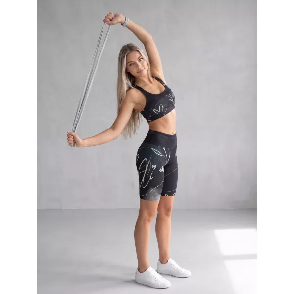  Jambiere pentru femei deasupra genunchilor premium ALTISPORT VOJ/ALW083LEG02 ALB -NEGRU 
