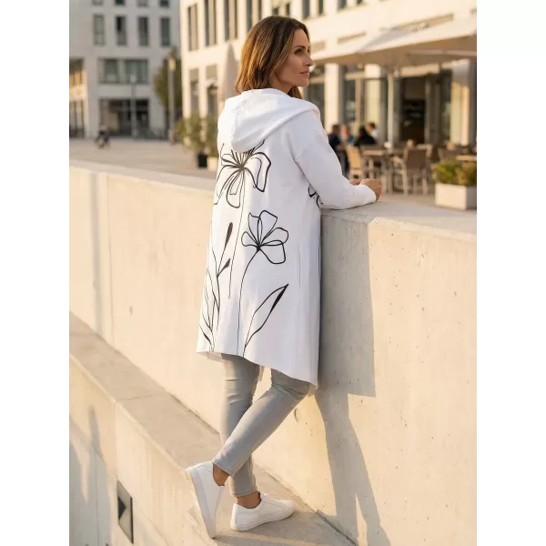  Cardigan premium pentru femei ALTISPORT VOJ/ALW075MI07 ALB 