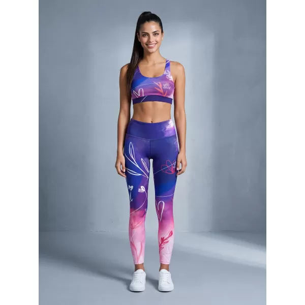 Premium pentru jambiere lungi pentru femei ALTISPORT VOJ/ALW083LEG01 VIOLET 