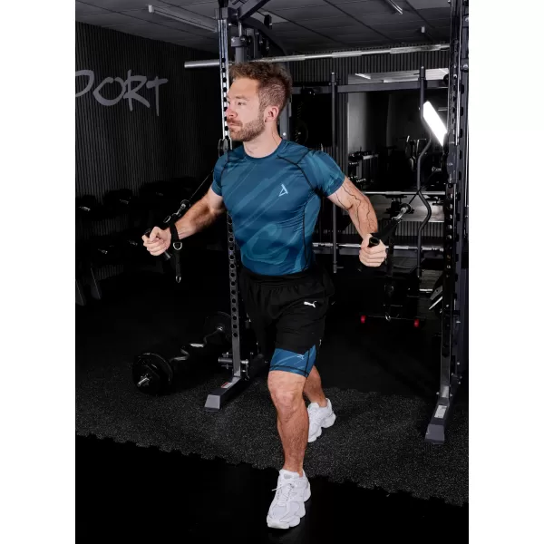  Jambiere sport pentru bărbați pe genunchii premium ALTISPORT VOJ/ALM072LEG02 KEROSEN 