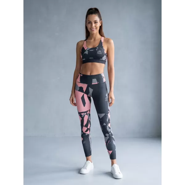  Premium pentru jambiere lungi pentru femei ALTISPORT VOJ/ALW080LEG01 BLACK-LOSOS 