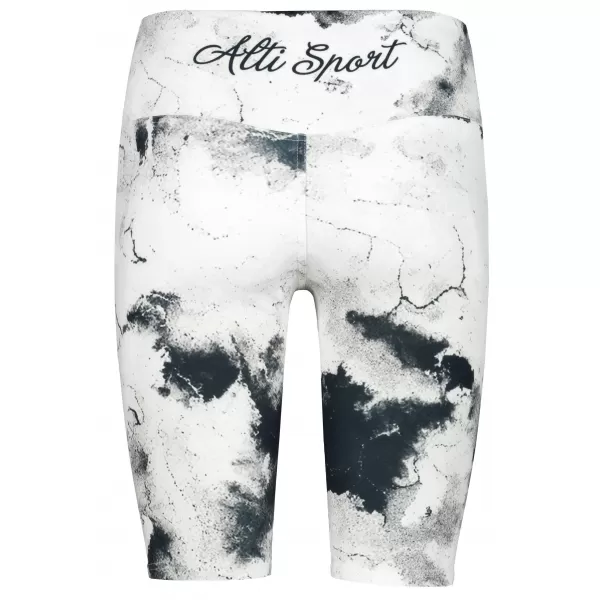  Jambiere pentru femei deasupra genunchilor premium ALTISPORT VOJ/ALW066LEG02 ALB -ȘI -BLACK 