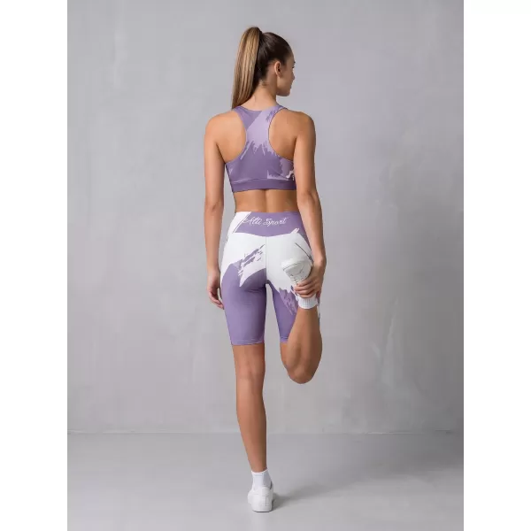  Jambiere pentru femei deasupra genunchilor premium ALTISPORT VOJ/ALW081LEG02 VIOLET 