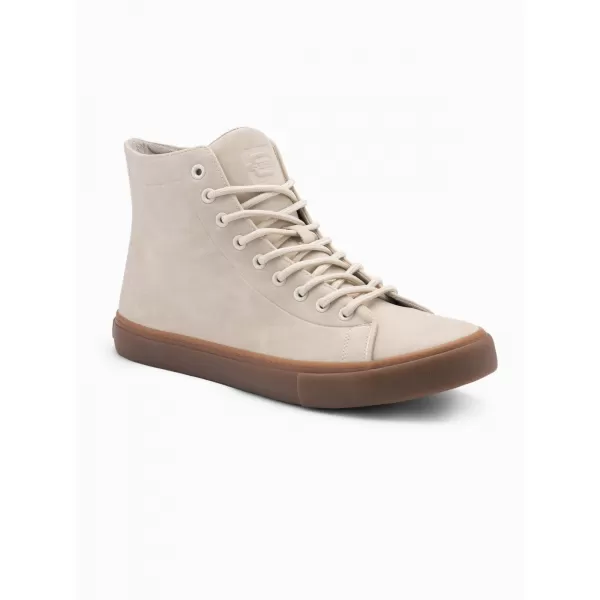  Pantofi pentru bărbați OMBRE OM-FOTH-0187 CREMĂ 