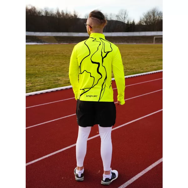  Panouri sportive pentru bărbați Premium Plus ALTISPORT VOJ/ALM073MI04 FLUO-GALBEN 