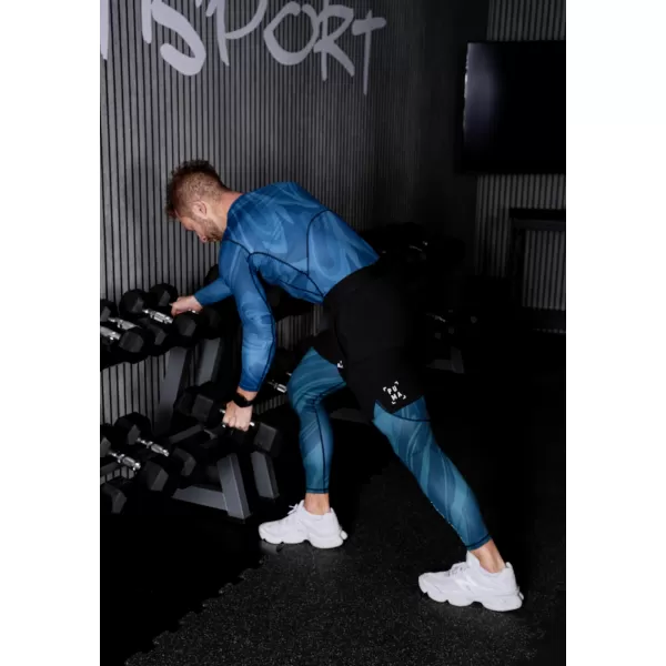  Jambiere sport pentru bărbați de premiu lung ALTISPORT VOJ/ALM072LEG01 KEROSEN 