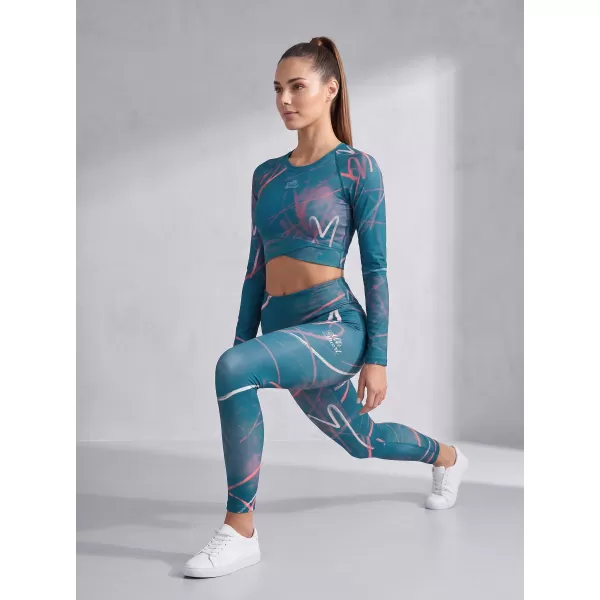  Premium pentru jambiere lungi pentru femei ALTISPORT VOJ/ALW082LEG01 KEROSEN 