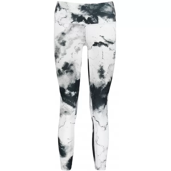  Premium pentru jambiere lungi pentru femei ALTISPORT VOJ/ALW066LEG01 ALB -ȘI -BLACK 