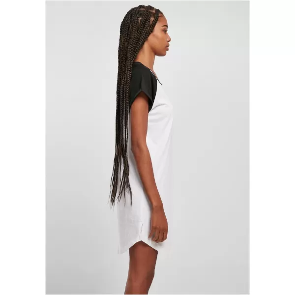  Rochie URBAN CLASSICS TB5030 ALB/NEGRU 