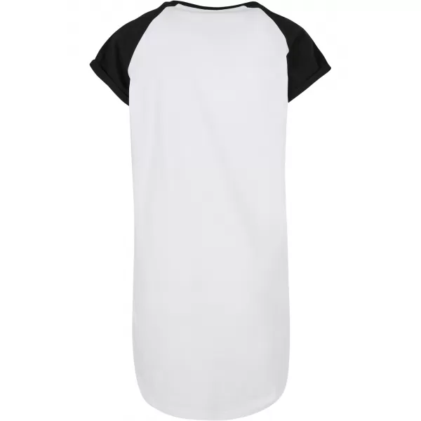  Rochie URBAN CLASSICS TB5030 ALB/NEGRU 