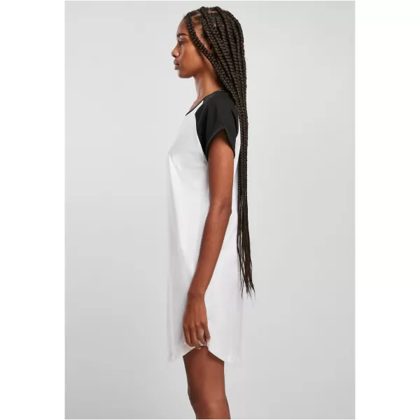  Rochie URBAN CLASSICS TB5030 ALB/NEGRU 