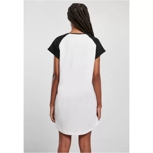  Rochie URBAN CLASSICS TB5030 ALB/NEGRU 