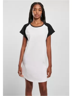 Rochie URBAN CLASSICS TB5030 ALB/NEGRU