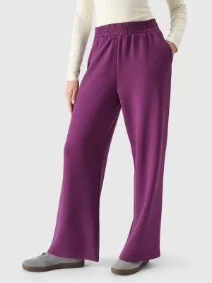 Pantalonii pentru doamne 4F WSS25TTROF1011 VIOLET ÎNTUNECAT