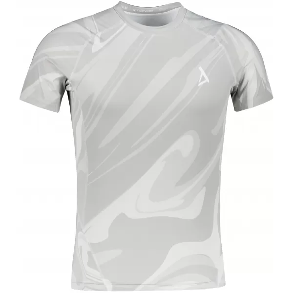  Tricou de compresie funcțională pentru bărbați cu premiu cu mânecă scurtă ALTISPORT VOJ/ALM072TR04 GRI 