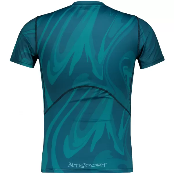  Tricou de compresie funcțională pentru bărbați cu premiu cu mânecă scurtă ALTISPORT VOJ/ALM072TR04 KEROSEN 