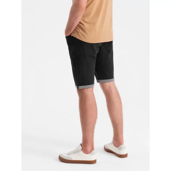  Pantaloni scurţi OMBRE OM-SRDS-0134 NEGRU 
