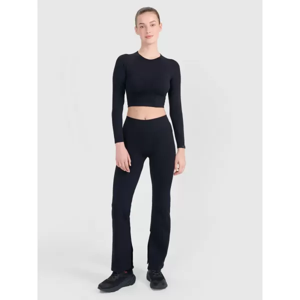  Pantalonii pentru doamne 4F RSS25TFTRF1031 NEGRU ADÂNC 