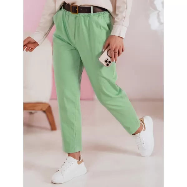  Pantalonii pentru doamne DSTREET SOFELIA UY2506 VERDE DESCHIS 