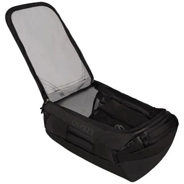  Geantă OSPREY TRANSPORTER 95 RAVEN BLACK/BLACK 