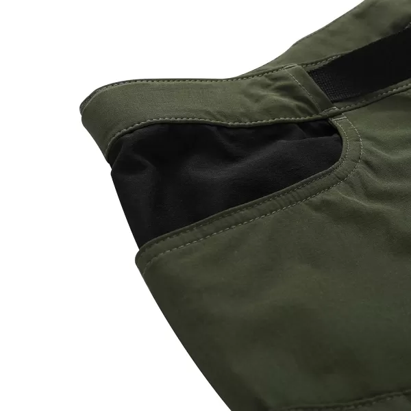  Pantaloni de softshell pentru femei ALPINE PRO AKANA 2 VERDE 