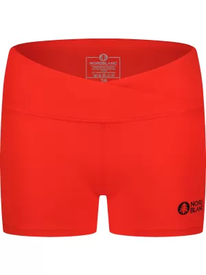 Pantaloni scurti fitness pentru femei NORDBLANC NBSPL8038 CERNEALĂ PORTOCALIE