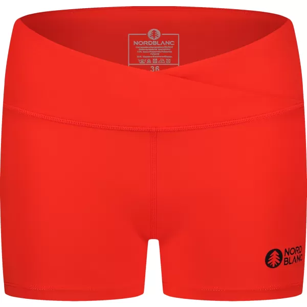  Pantaloni scurti fitness pentru femei NORDBLANC NBSPL8038 CERNEALĂ PORTOCALIE 