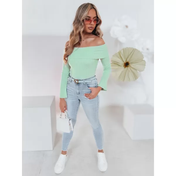  Pantalonii pentru doamne DSTREET JENIVIA UY2482 ALBASTRU 
