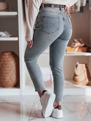Pantalonii pentru doamne DSTREET MIXFELL UY2418 ALBASTRU