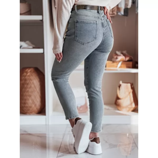  Pantalonii pentru doamne DSTREET MIXFELL UY2418 ALBASTRU 