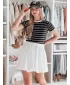 Fusta doamnelor DSTREET CY0501 ALB