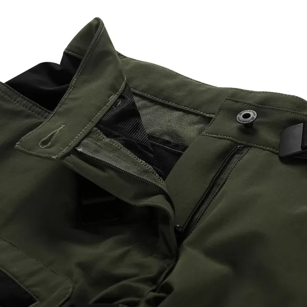  Pantaloni de softshell pentru femei ALPINE PRO AKANA 2 VERDE 