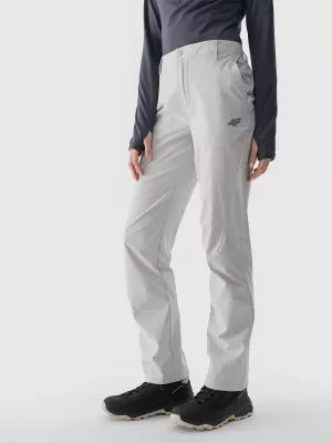 Pantalonii pentru doamne 4F WSS25TFTRF0796 GRI DESCHIS LA RECE