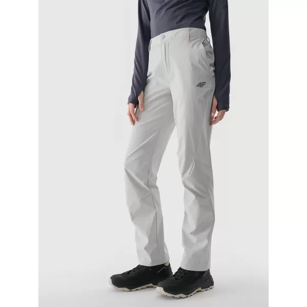  Pantalonii pentru doamne 4F WSS25TFTRF0796 GRI DESCHIS LA RECE 